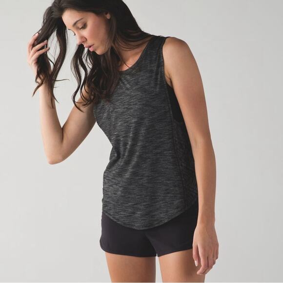 Lululemon Var-City Lattice Muscle Tank in Heathered Black size 6/8 - Picture 14 of 15